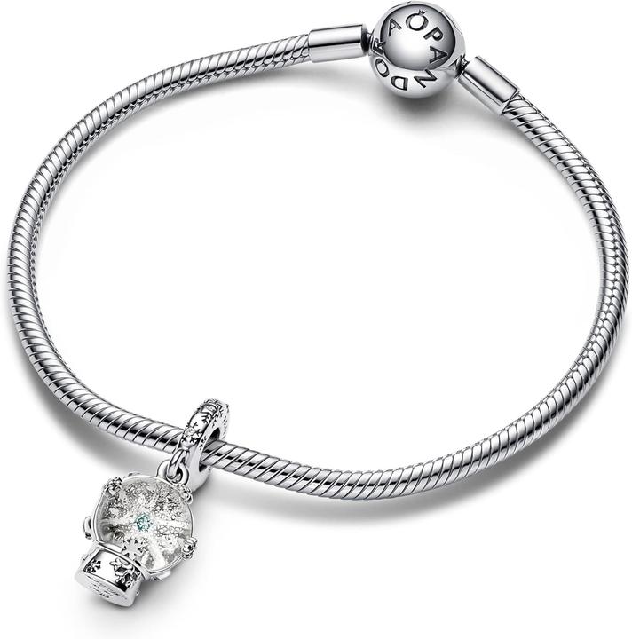 Produktbild Pandora Schneeflocke Schneekugel (Emaille, Silber 925)