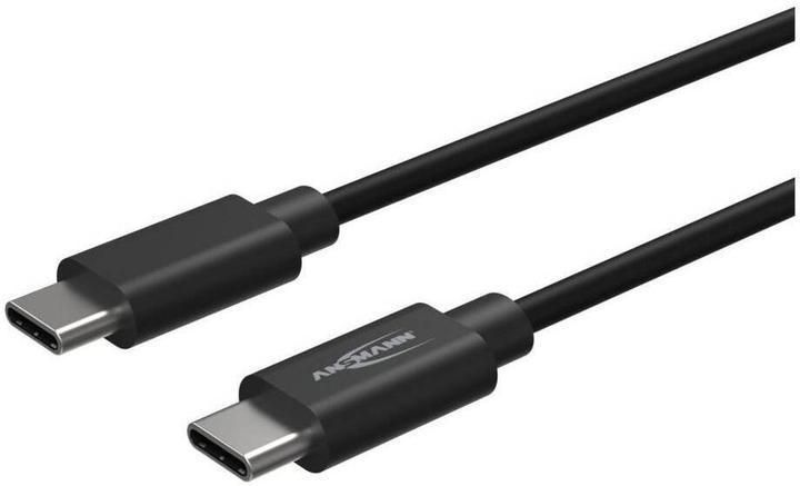 Produktbild Ansmann Kabel USB C->C S/S 200cm schwarz S/S 200cm (2 m, USB 3.0)