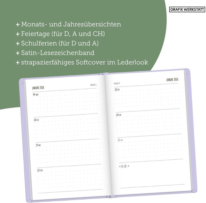 Actual product image Schedule planner (A6, 1 week / 2 pages)