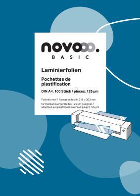 Novooo Pellicola di laminazione A4 (A4, 100 Pezzo/i, 125 µm)
