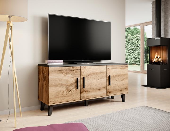 Produktbild Cama LOTTA KOM150 3D WOT+B Wohnzimmer-Sideboard 3 Tür(en) (150 x 45 x 69 cm)