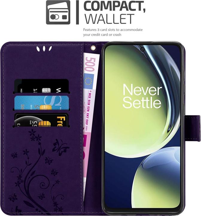 Image du produit Cadorabo Housse pour OnePlus Nord CE 3 Lite 5G avec motif fleurs (Oppo Find X3 Lite 5G)
