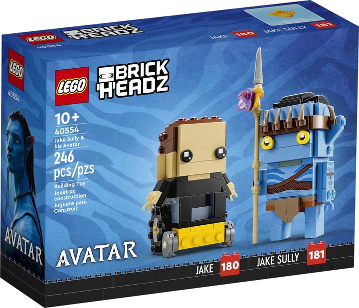 Actual product image LEGO BrickHeadz Jake Sully and His Avatar 40554 (40554, LEGO Brickheadz, LEGO Rare Sets)