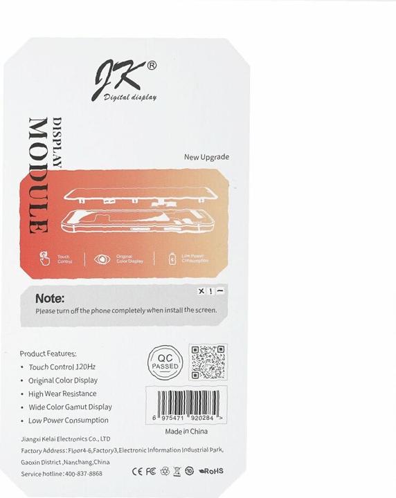Actual product image OEM JK Premium In-Cell Display Unit for iPhone XS Max (Display, Apple iPhone XS Max)