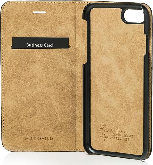 Produktbild Mike Galeli Book-Cover Echtleder Marc black (Apple iPhone 7, Apple iPhone 6, Apple iPhone 8, Apple iPhone SE (2nd Gen), Apple iPhone 6s)