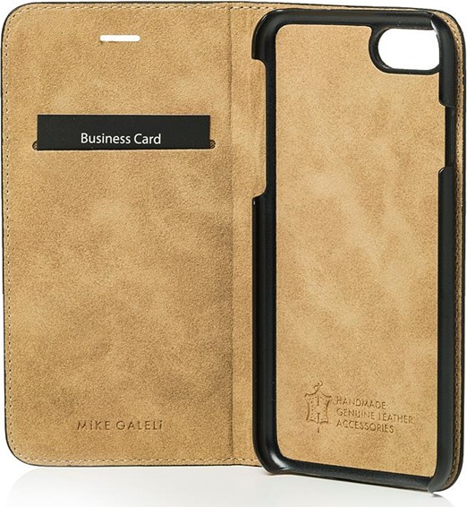 Produktbild Mike Galeli Book-Cover Echtleder Marc black (Apple iPhone 7, Apple iPhone 6, Apple iPhone 8, Apple iPhone SE (2nd Gen), Apple iPhone 6s)