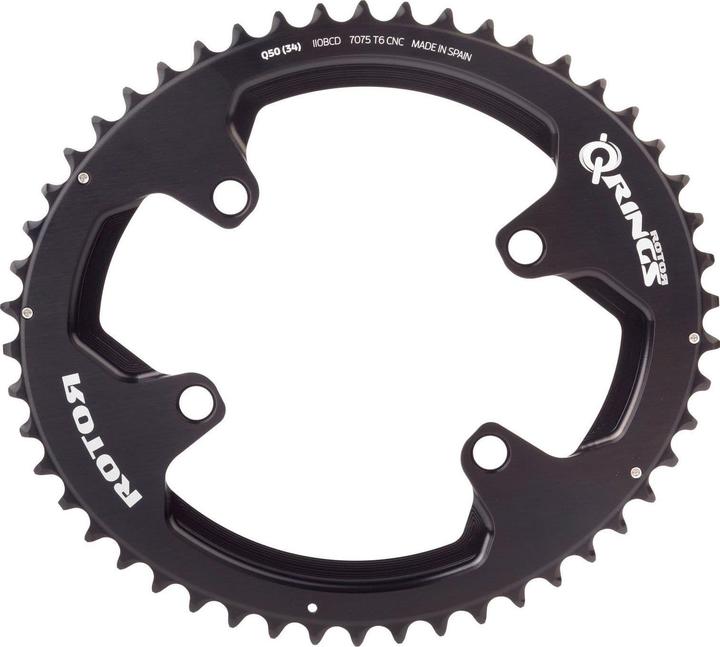 Produktbild Rotor Bike Components Aldhu Kettenblatt 110x4 aussen oval (52)