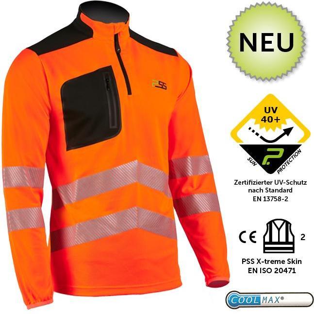 Actual product image PSS X-treme Skin functional shirt long-sleeved EN20471 (M)