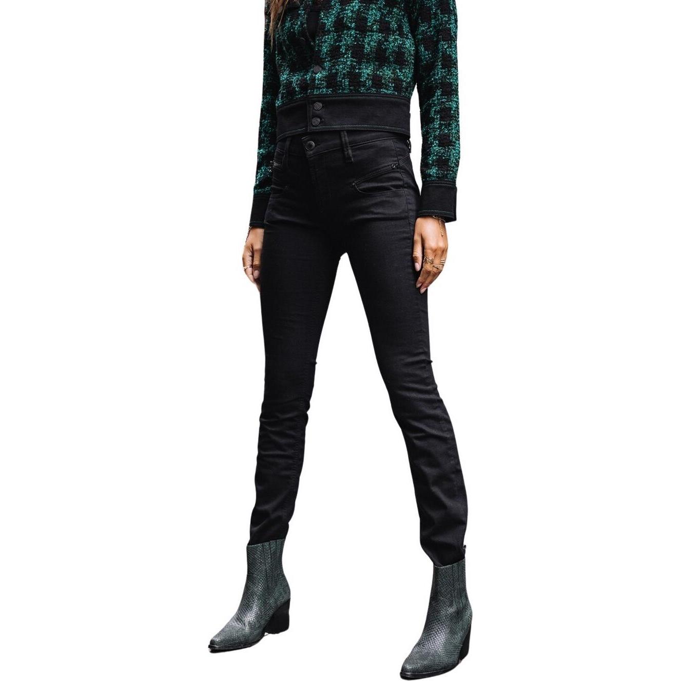 Freeman T. Porter, Damen, Jeans, Alexa High Waist S-SDM, Schwarz, (42)