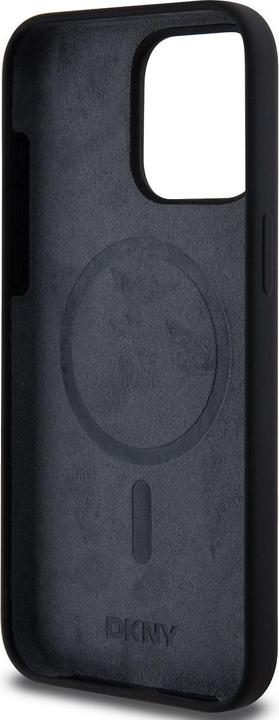 Actual product image DKNY DKHMP14XSNYACH iPhone 14 Pro Max 6.7" czarny/black hardcase Liquid Silicone White Printed Logo (Apple iPhone 14 Pro Max)