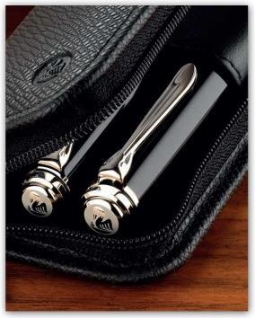 Produktbild Herlitz Genarbtes Leder-Etui für zwei Schreibgeräte