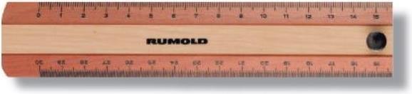 Produktbild Rumold Zeichenmassstab bicolor 30 cm (30 cm, Holz)