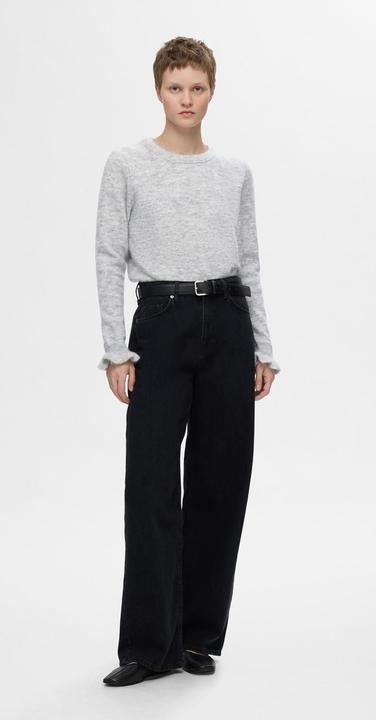 Actual product image Selected Femme Ruched sleeve knitted jumper (XS)