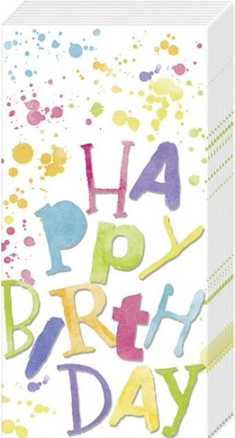 Actual product image IHR Taschentücher BIRTHDAY SPLASHES