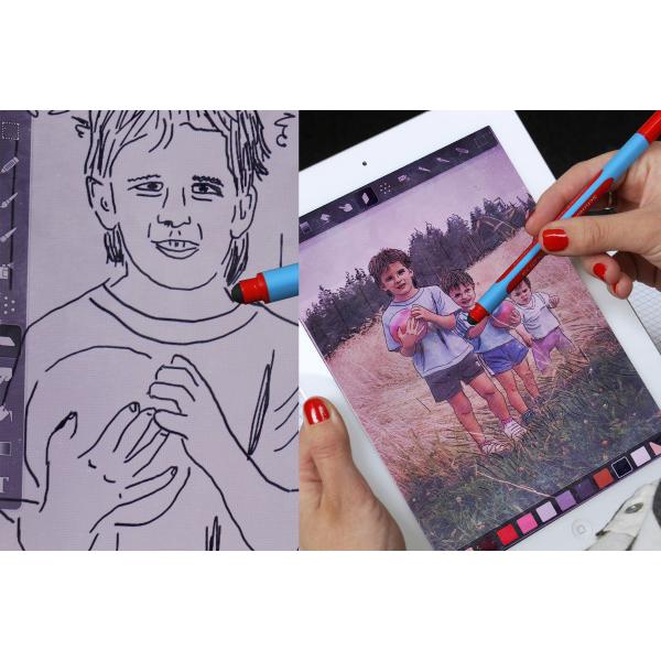 Thumbnail - Schneider Kugelschreiber Touchp. Epsilon, Stylus, Mehrfarbig