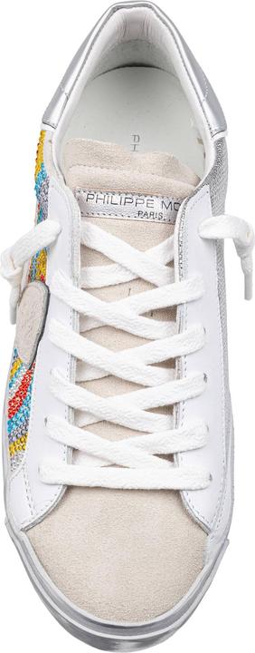 Image du produit Philippe Model prsx low sneakers in leather and suede with micro crystals (40)