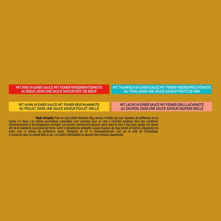 Actual product image Gourmet Gold Sauce Delight Chicken 4x85g (Adult, 4 pcs., 340 g)