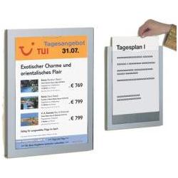 Kerkmann, Informationsschild, Plakatrahmen Daily, DIN A3, alusilber