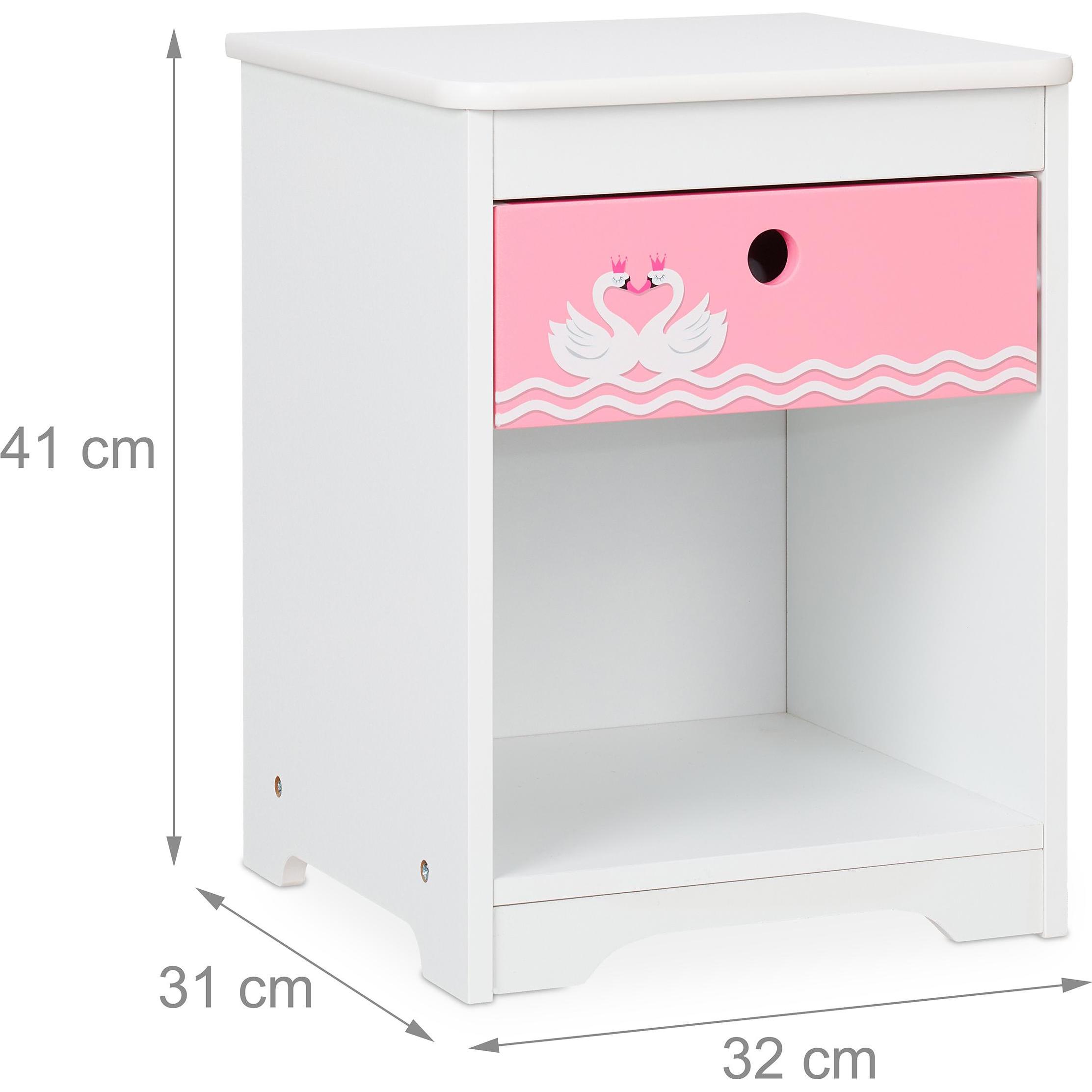 Thumbnail - Relaxdays, Nachttisch, Kindernachttisch (32 x 31 x 41 cm)