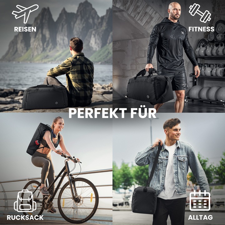Produktbild BeMaxx Sport-Trainingstasche, 40L, Sage (40 l)