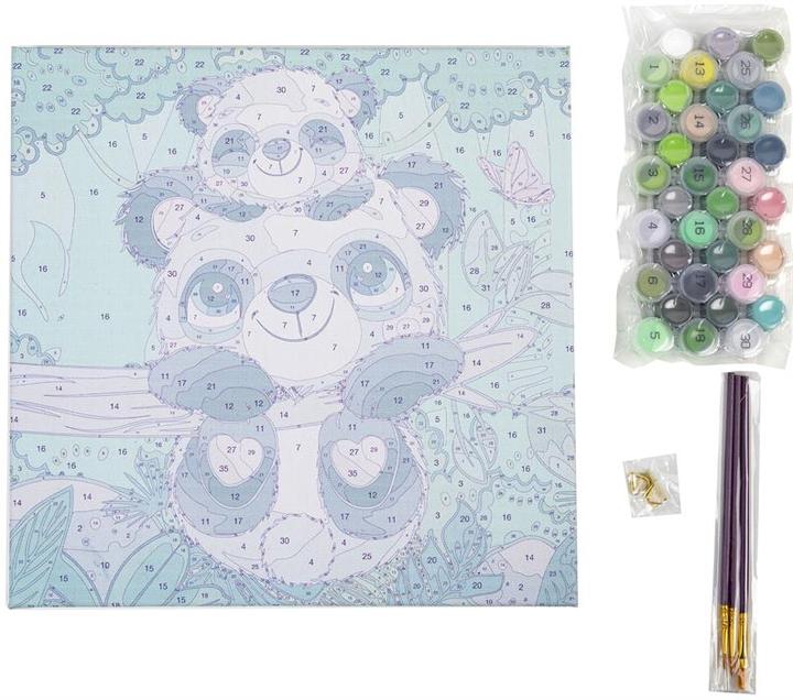Immagine prodotto Craft Buddy Set di quadri per dipingere con i numeri 30x30cm Koala Fun