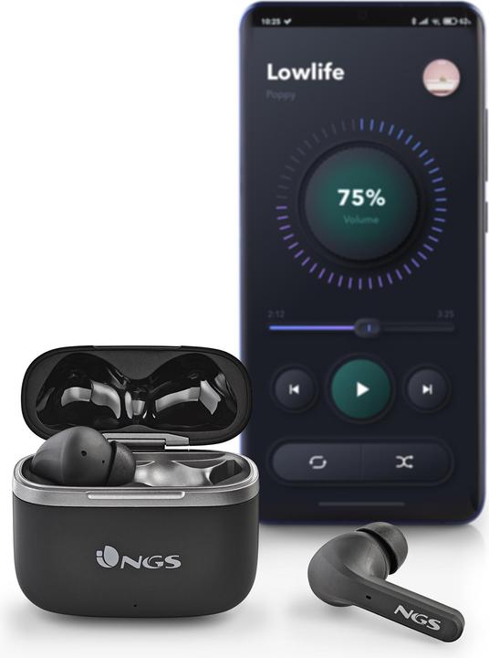 Actual product image NGS Artica crown black (8 h, Wireless)