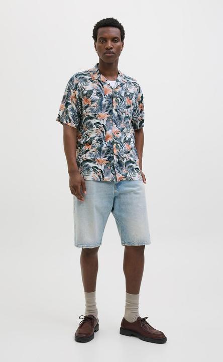 Actual product image Jack & Jones Jjejeff Tropical Aop Resort Shirt Ss Sn (S)