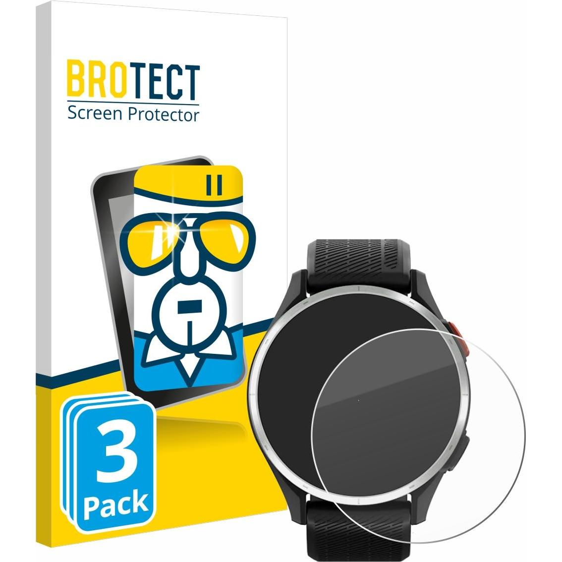 BROTECT Panzerglas Displayschutz 9H Schutzglas Glas Klar Transparent, Smartwatch Schutzfolie, Transparent