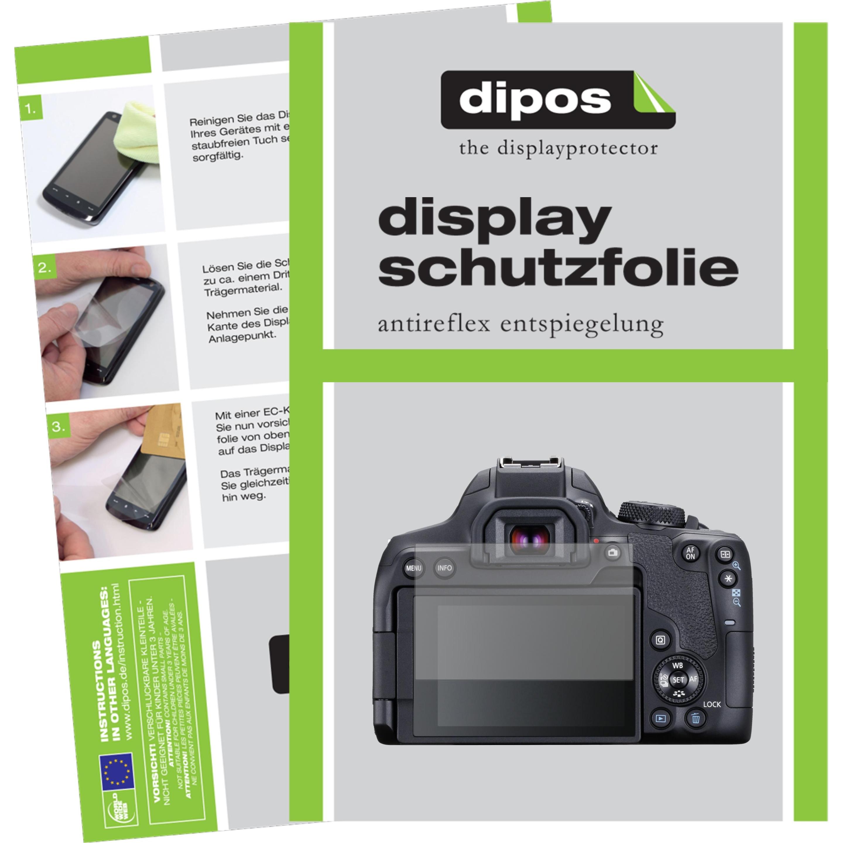 Dipos Displayschutzfolie Antireflex (Displayschutz, Canon EOS 850D), Kameraschutz, Transparent