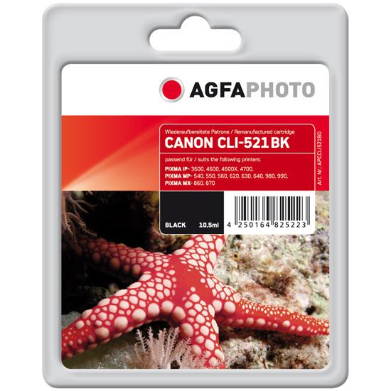 Thumbnail - AGFAPHOTO, Druckerpatrone, Apccli521bd (BK)
