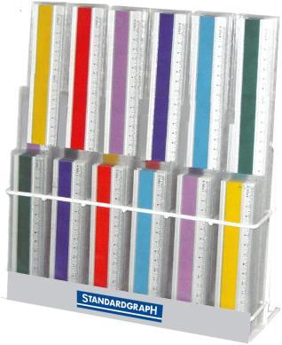 Produktbild JOY COLOR - Thekendisplay Alu-Lineale (30 cm)