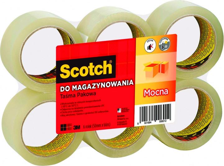 Immagine prodotto Scotch Nastro per imballaggio, resistente, 50 mm, 66 m, trasparente (50 mm)