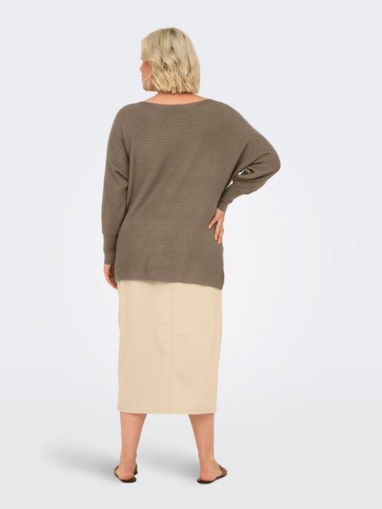 Immagine prodotto Only Maglia con scollo a barchetta Polsini a coste Pullover Maglione in maglia (S)