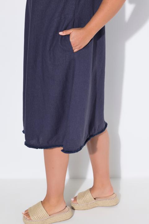 Immagine prodotto Laurasøn Leinenkleid, V-Ausschnitt, 1/2 Arm (42)