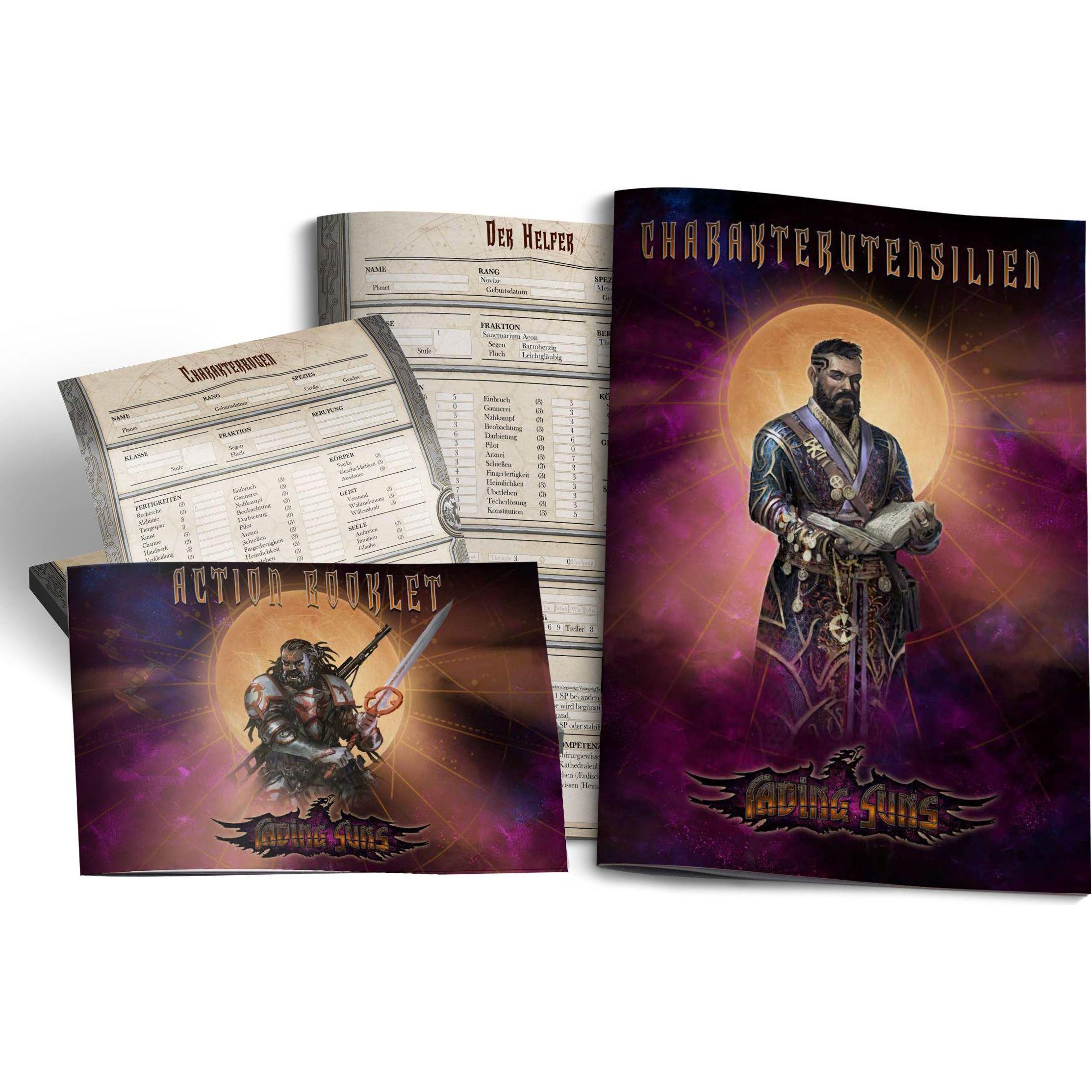 Ulisses Spiele US840092D - Fading Suns - Charakterutensilien, Aktionsreferenzbuch (DE Ausgabe)