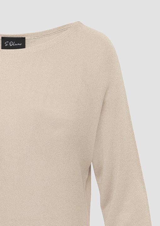 Produktbild S.Oliver Strickpullover Feinstrickpullover mit Glitzergarn und Fledermausärmeln (48)