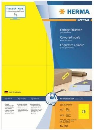 Actual product image HERMA Coloured labels A4