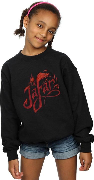 Produktbild Disney Mädchen Aladdin Film Jafar Flammen Logo Sweatshirt (152, 158)