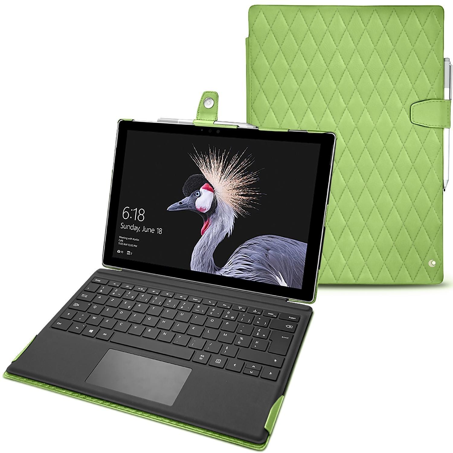 Noreve Lederschutzhülle (12.30", Microsoft), Notebooktasche, Grün