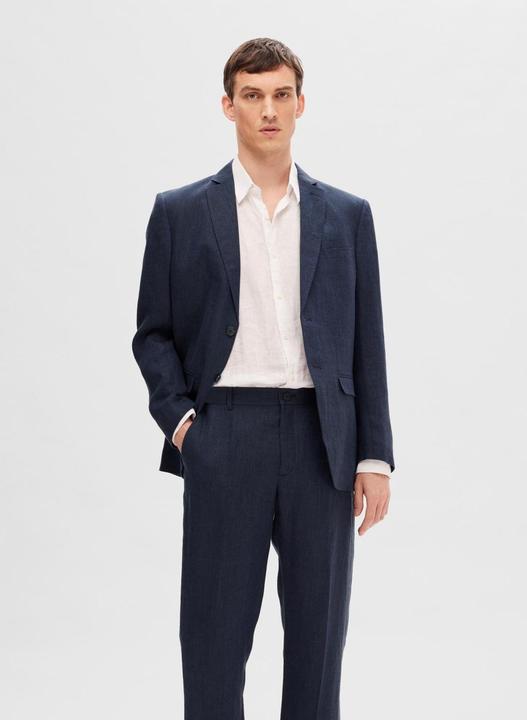 Actual product image Selected Regular fit linen blazer (54)