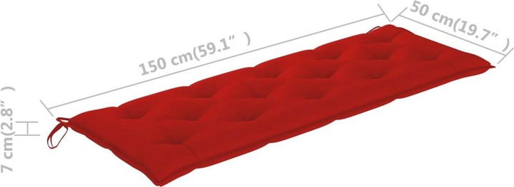 Actual product image VidaXL Paride (150 x 50 x 7 cm)