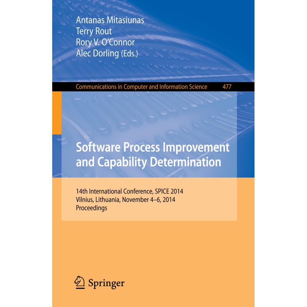 Software Process Improvement and Capability Determination, Fachbücher von Alec Dorling, Terry Rout, Rory V. O'Connor, An...