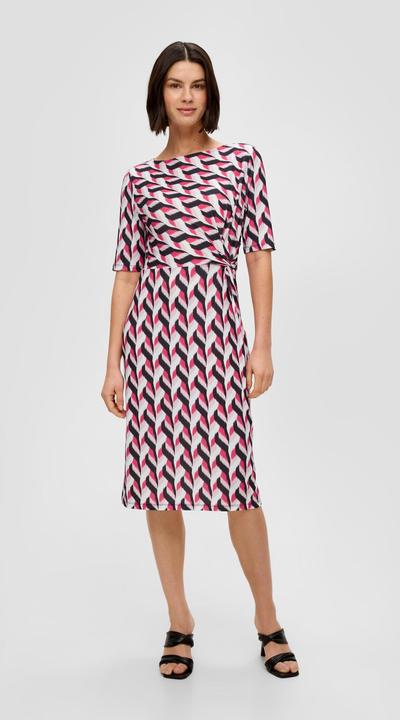 Produktbild s.Oliver Kleid Midikleid mit All-over-Print (46)