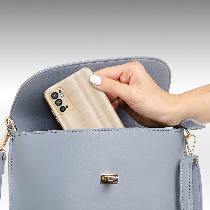 Actual product image Cadorabo Case for Xiaomi RedMi NOTE 10 5G / POCO M3 PRO 5G in TPU Brushed Camera Protector LM160 Style (Xiaomi Poco M3 Pro 5G, Xiaomi Redmi Note 10 5G)