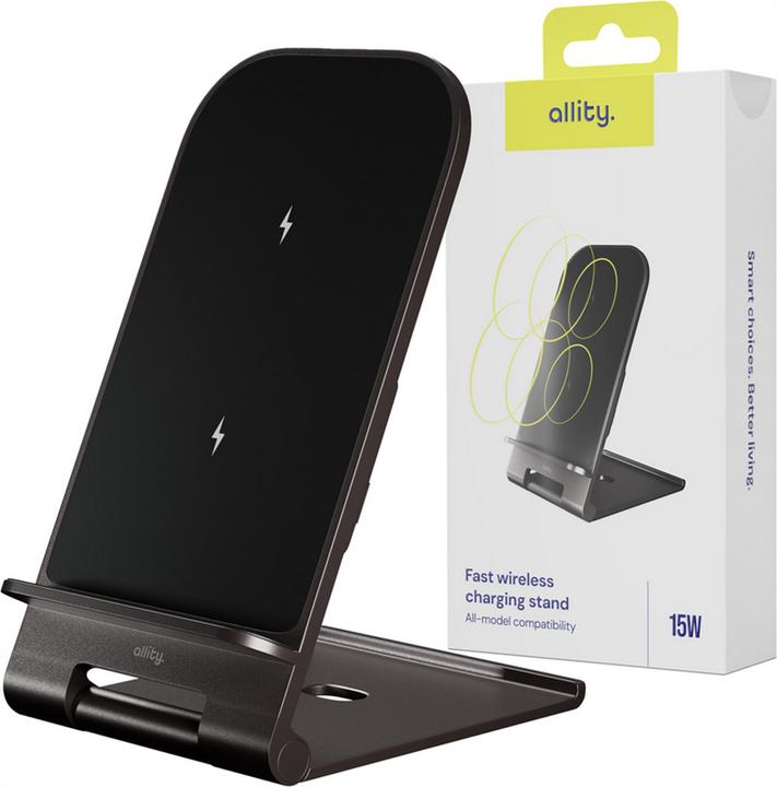 Actual product image Allity AWC-100-15W wireless charger 15W graphite (15 W)