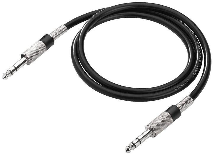 Image du produit Monacor Câble jack stéréo (1 m, jack 6.3mm)