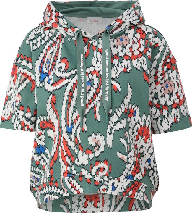 Produktbild s.Oliver Sweatshirt Hoodie mit halblangen Ärmeln (40)
