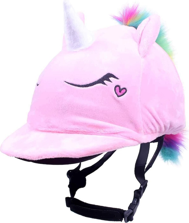 Produktbild Qhp reithelm-bedeckung einhorn