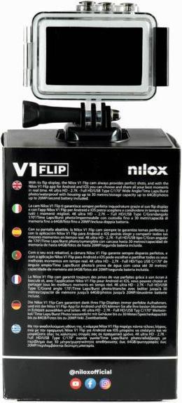 Actual product image Nilox NXACV1FLIP01 4 MP 4K Ultra HD CMOS Sports Action Camera 65 g