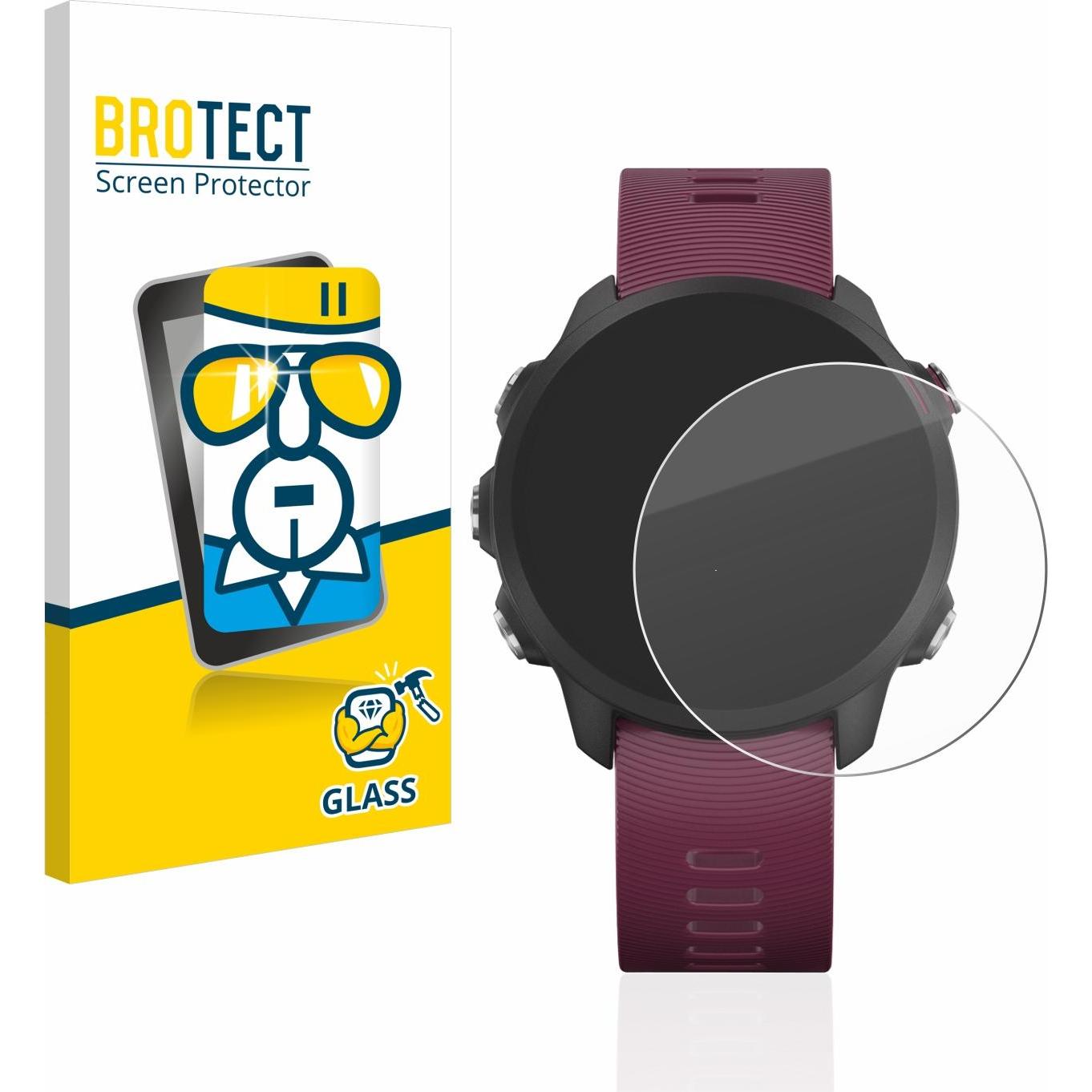 BROTECT Panzerglas Hartglas Displayschutz, Smartwatch Schutzfolie, Transparent